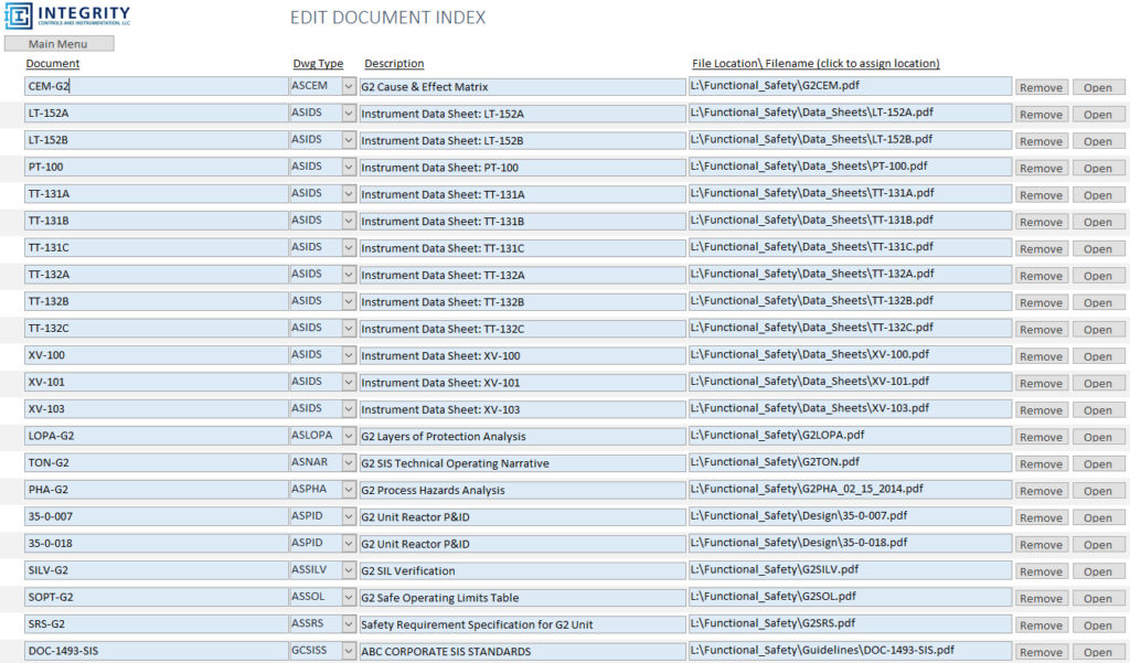 Integrity Controls & Instrumentation Functional Safety Services